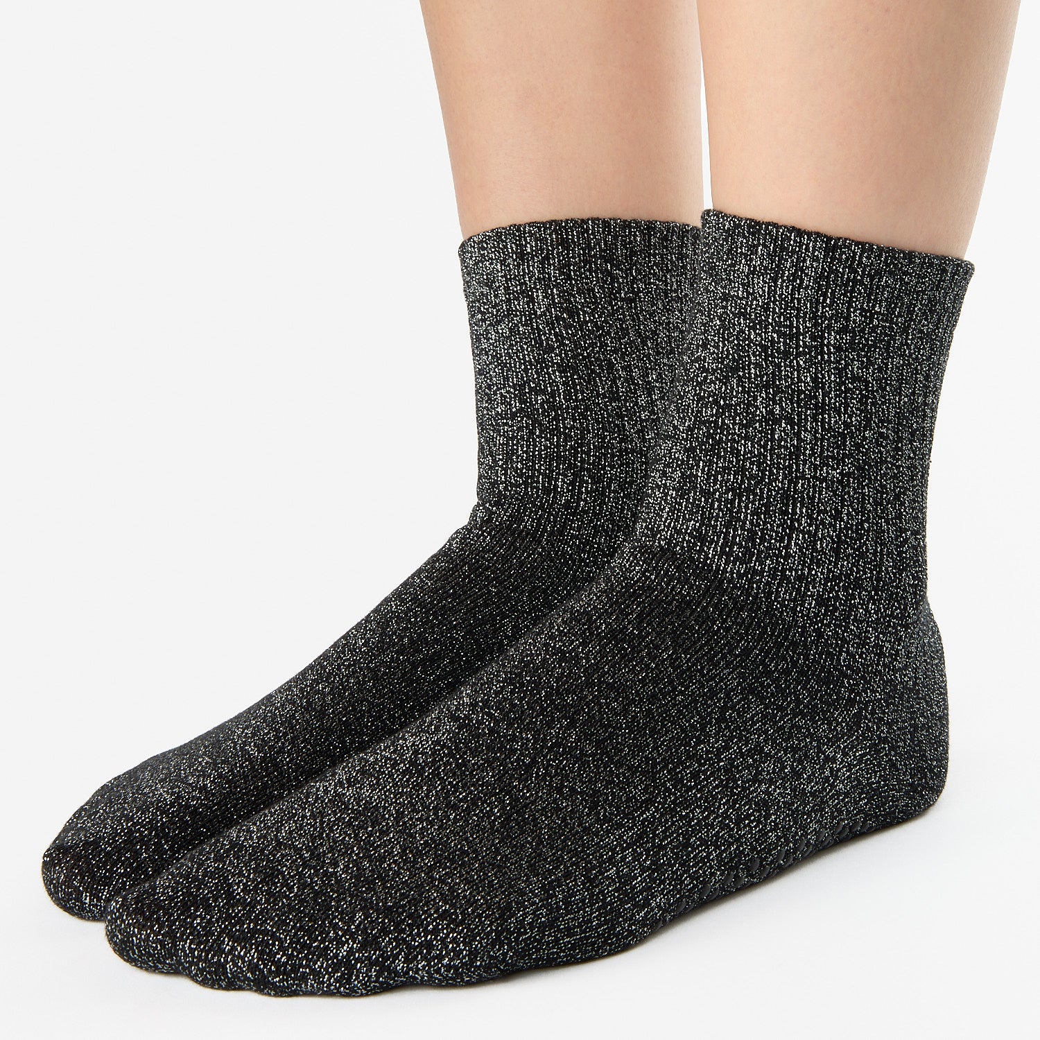 Shine Shimmer Ankle Grip Sock