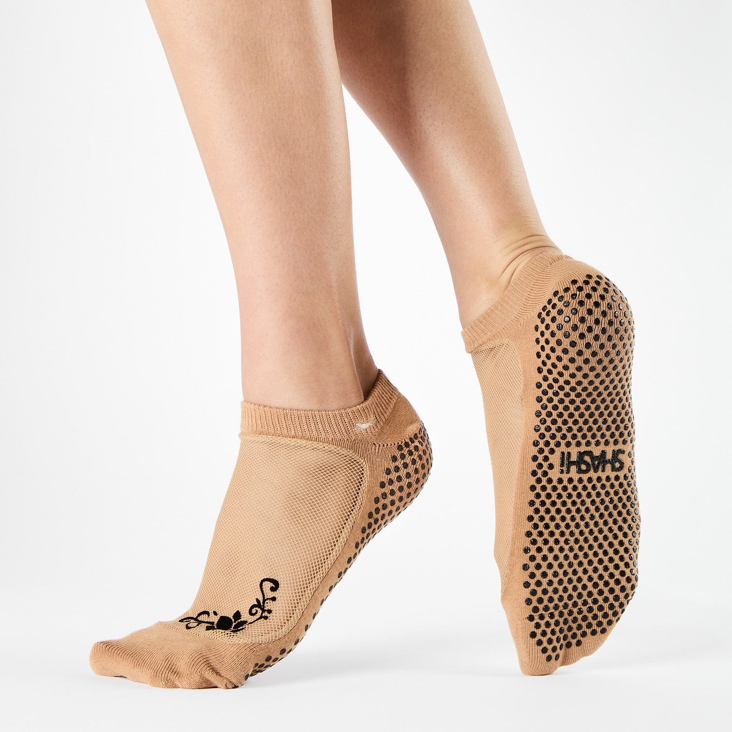 FREE GIFT | CLASSIC Mesh Regular Toe Pattern | Tattoo Design Appears on Left Foot ONLY!