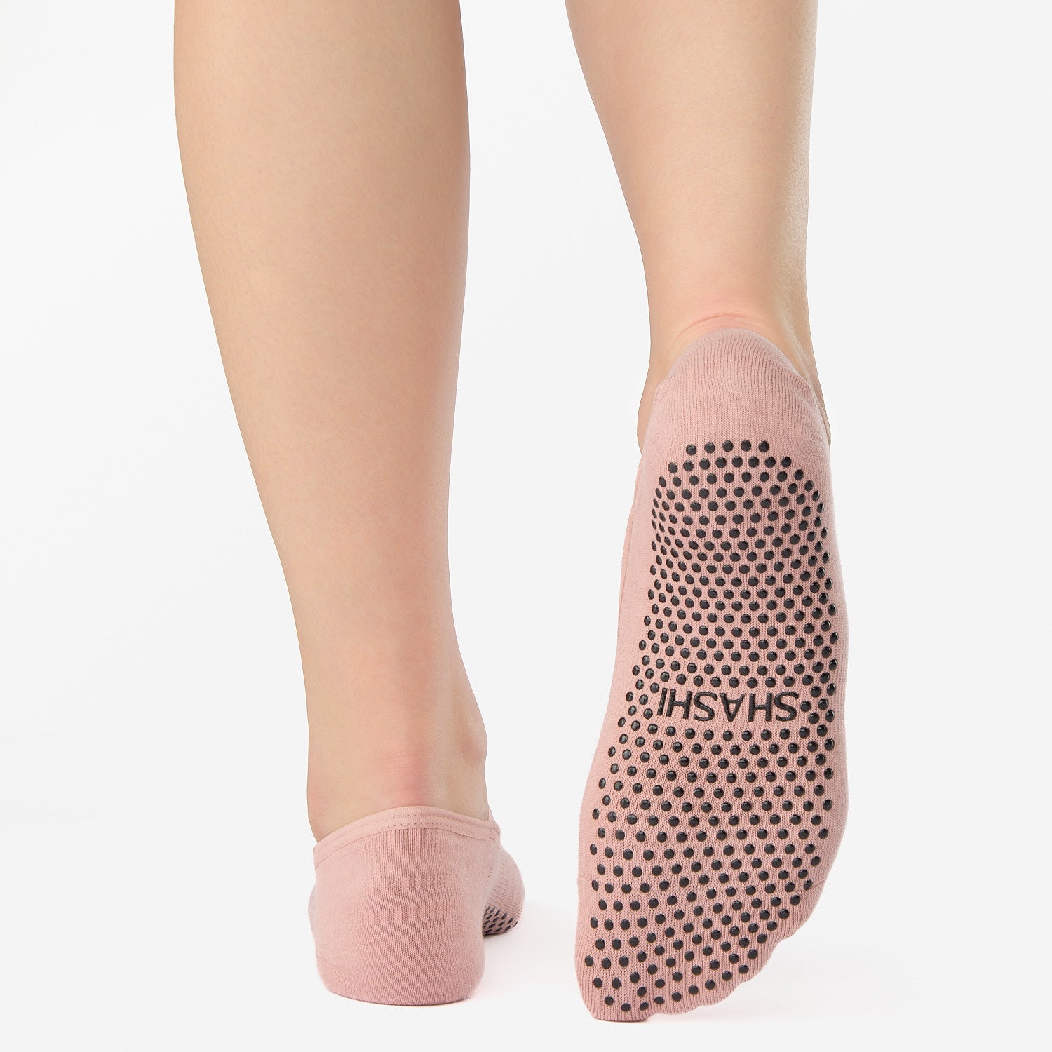 Cross Strap No Show Grip Sock