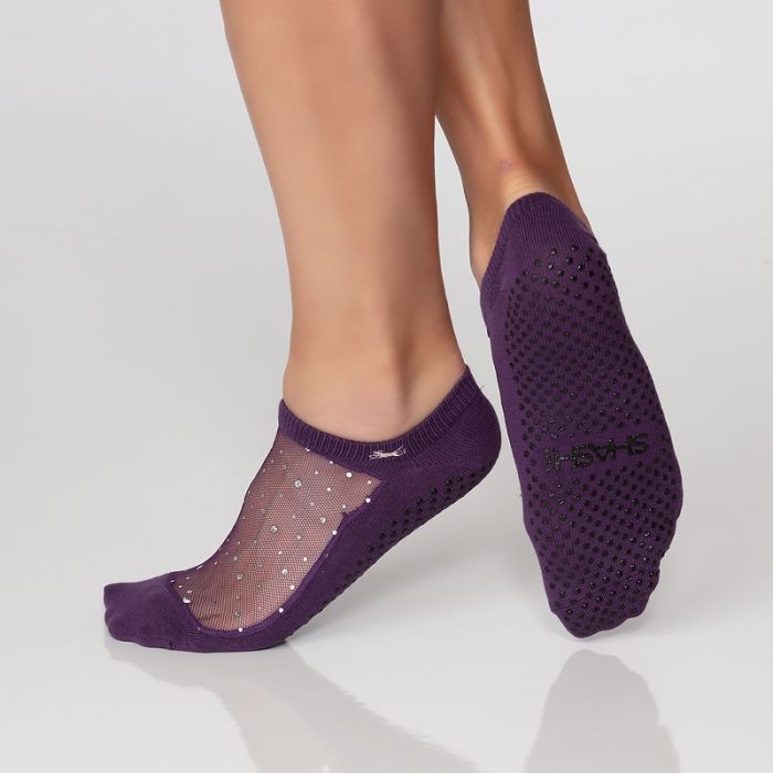 Buy SHASHI Fun Yoga Socks for Women Non Slip Socks, Women Sparkle Star  Glitter Grip Socks w/ Mesh Top Panel for Barre Socks Online at  desertcartSeychelles